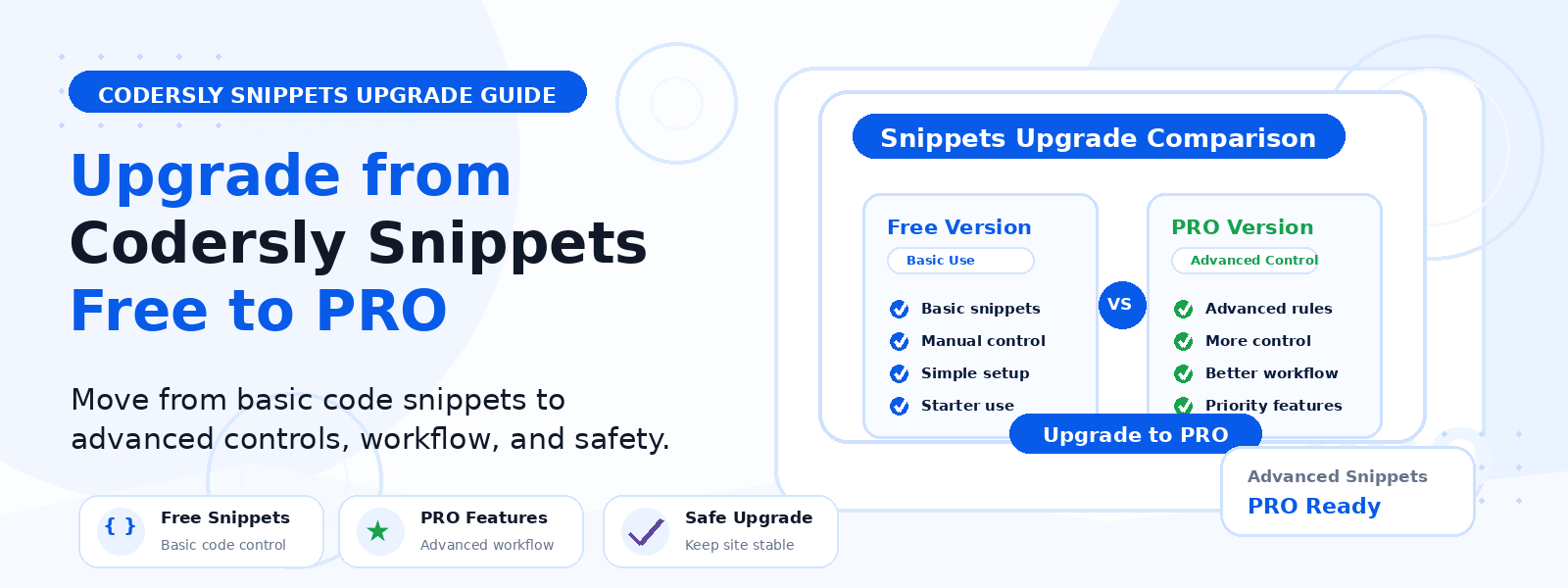 When to Upgrade from Codersly Snippets Free to Codersly Snippets PRO?