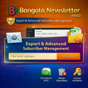 Bongoto Newsletter PRO – Export & Advanced Subscriber Management