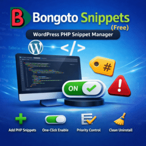 Bongoto Snippets – Add PHP Code Snippets from WordPress Admin (Free)