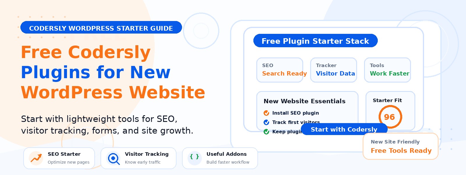 Best Free Codersly Plugins for Growing a New WordPress Website