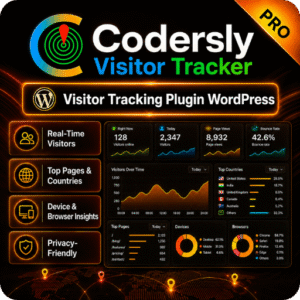 Codersly Visitor Tracker Pro – Visitor Tracking Plugin WordPress with 1 Year License