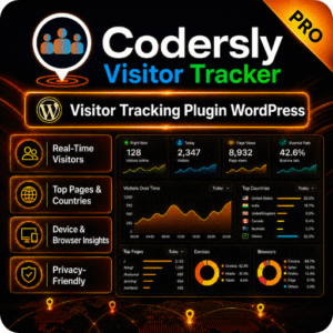 Codersly Visitor Tracker Pro – Visitor Tracking Plugin WordPress with 1 Year License
