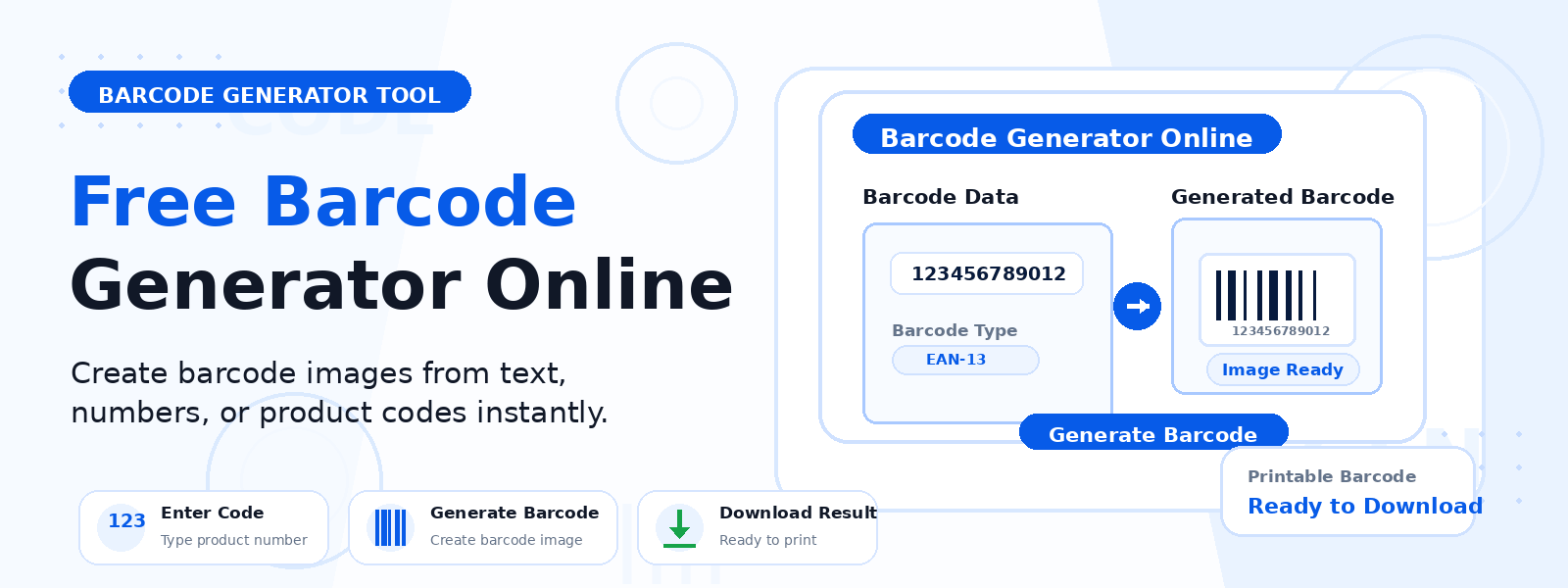 Free Barcode Generator Online – Create Code 128 Barcodes Instantly