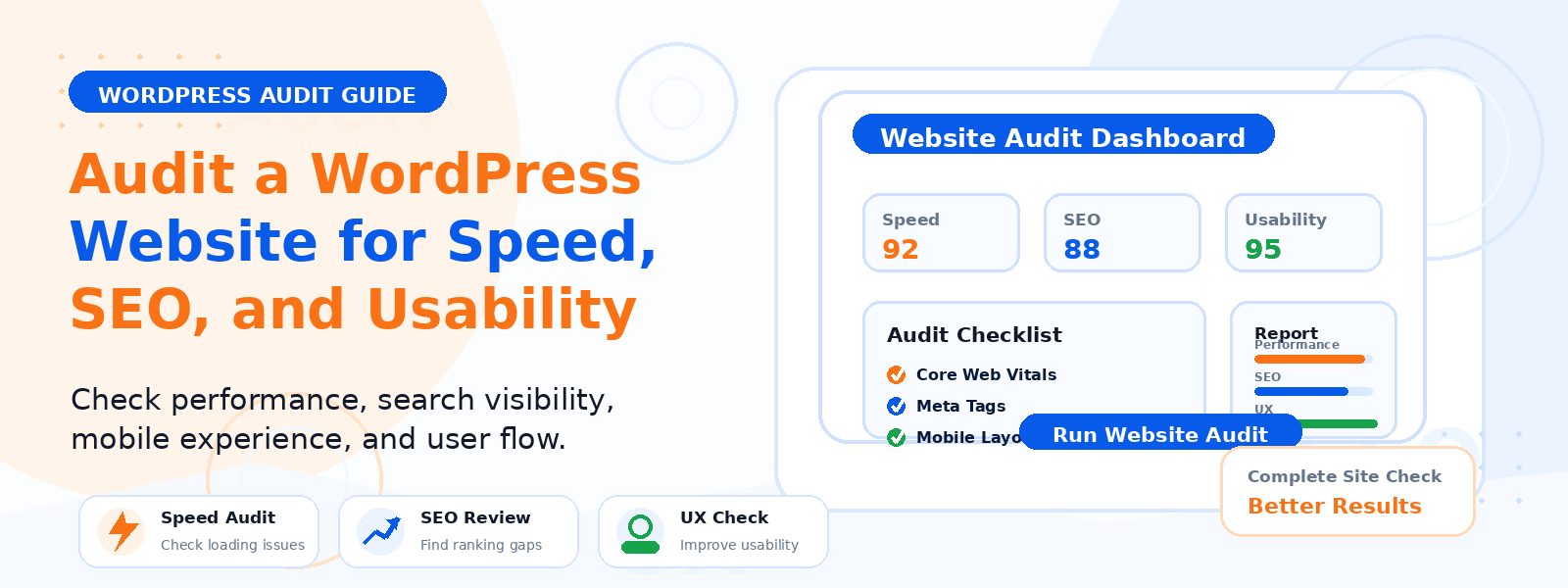 Assessing Your WordPress Site for Speed, SEO, and User Experience