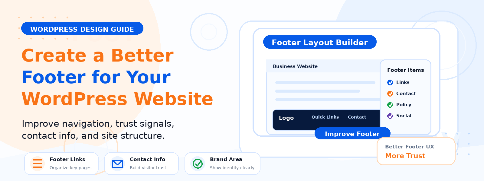 Tips for Designing an Improved Footer for Your WordPress Site