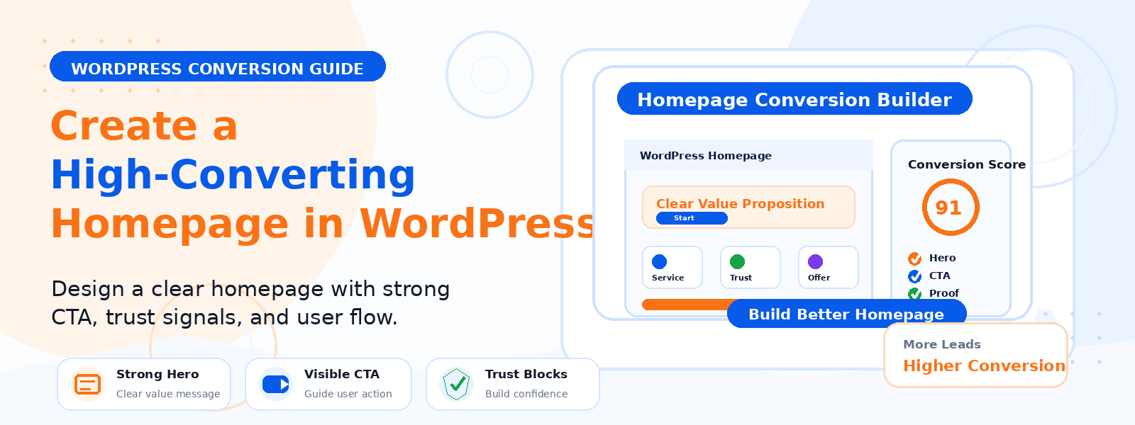 Crafting a Homepage That Converts Well in WordPress
