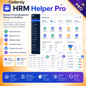 HRM Helper Pro – Business Admin and Management Suite for WordPress Plugin License