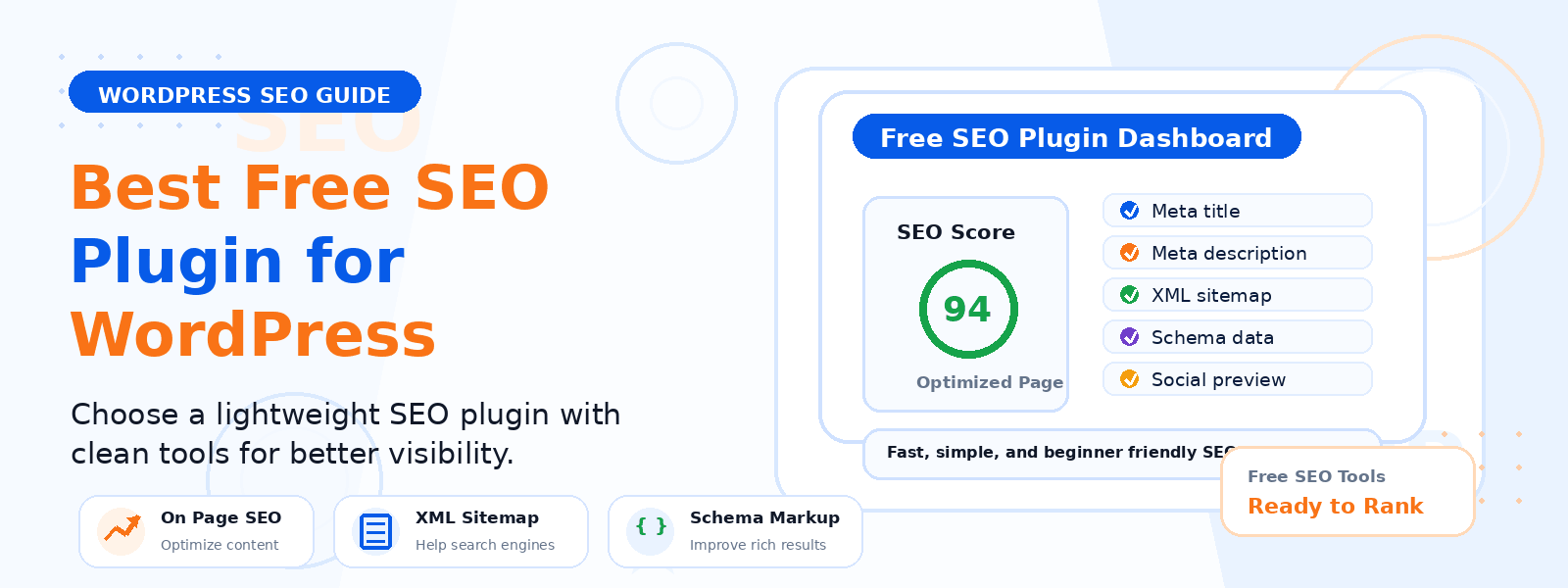 Best Free SEO Plugin for WordPress in 2026 – Lightweight & Beginner Friendly