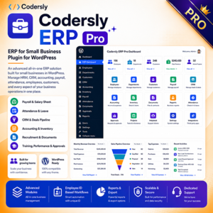 Codersly ERP Pro for Small Business WordPress Plugin License