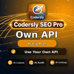 Codersly SEO Pro Own API Yearly Plan