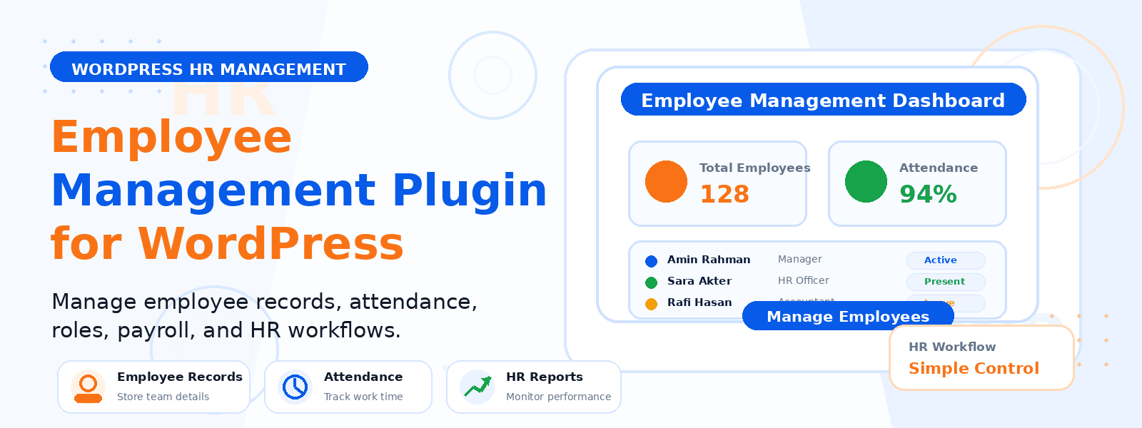 Best Employee Management Plugin for WordPress: HRM Helper
