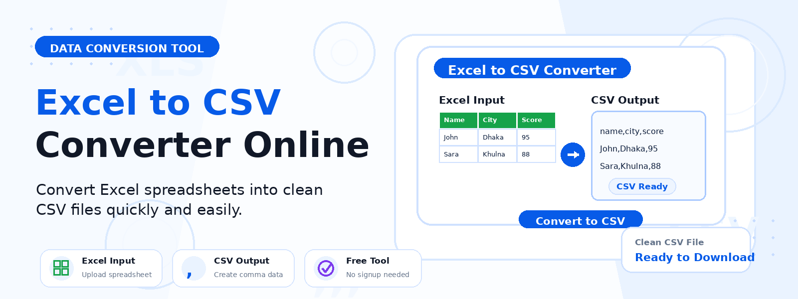 Free Excel to CSV Converter Online – Export XLSX Worksheet to CSV