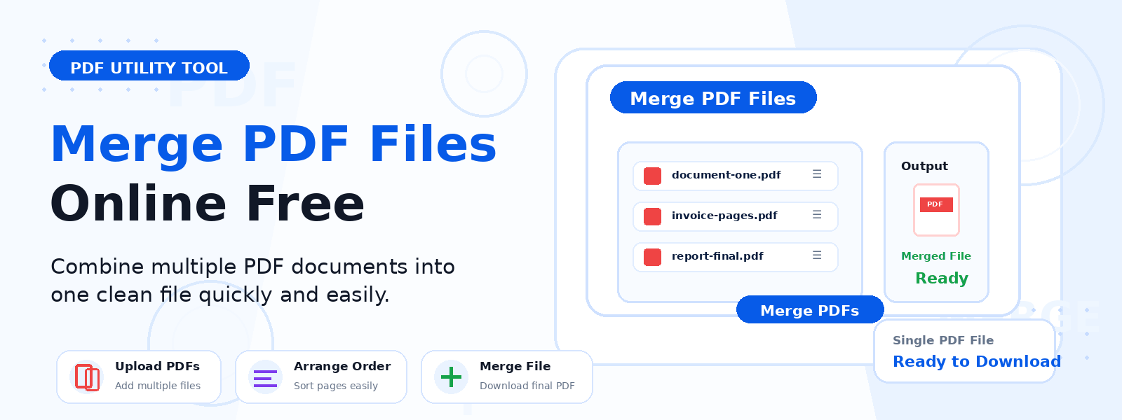 Free Merge PDF Online – Combine Multiple PDF Files into One