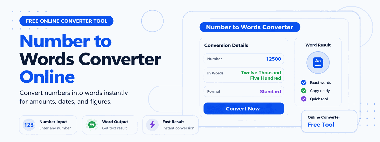 Free Number to Words Converter Online – Convert Numbers to English Words