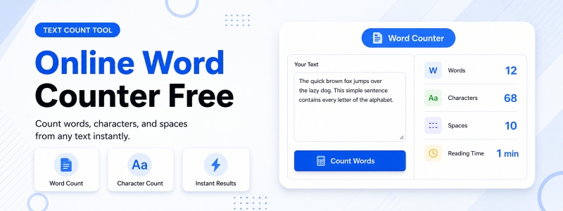 Free Word Counter Online – Count Words Characters Lines and Sentences