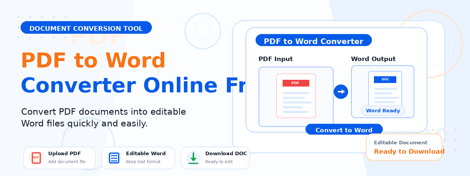 Free PDF to Word Converter Online – Convert PDF to Editable DOCX