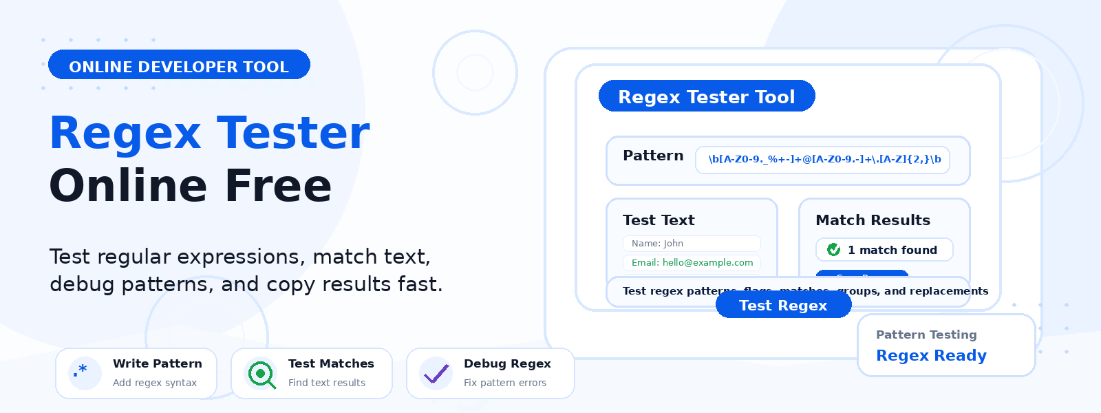Free Regex Tester Online – Test Regular Expressions Against Sample Text