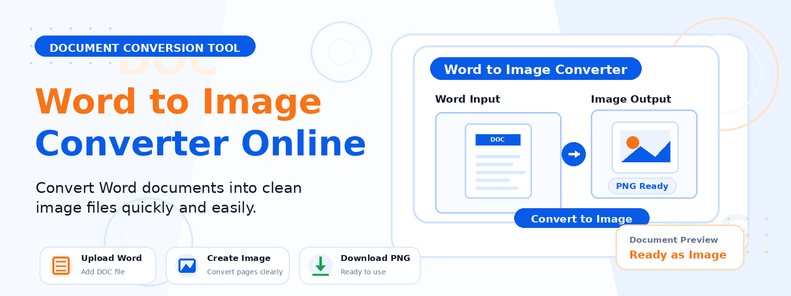 Free Word to Image Converter Online – Convert DOCX to PNG Instantly