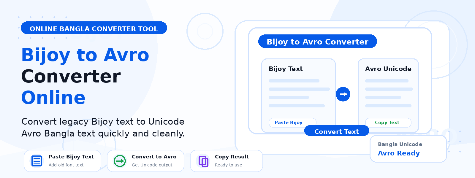 Free Bijoy to Avro Converter Online – Convert Bijoy Bangla Text to Avro Unicode