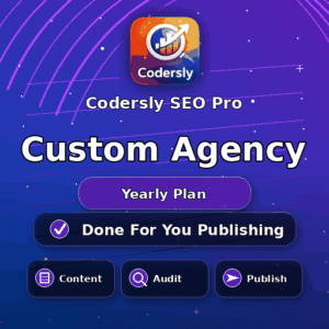 Codersly SEO Pro Custom Agency Yearly Plan