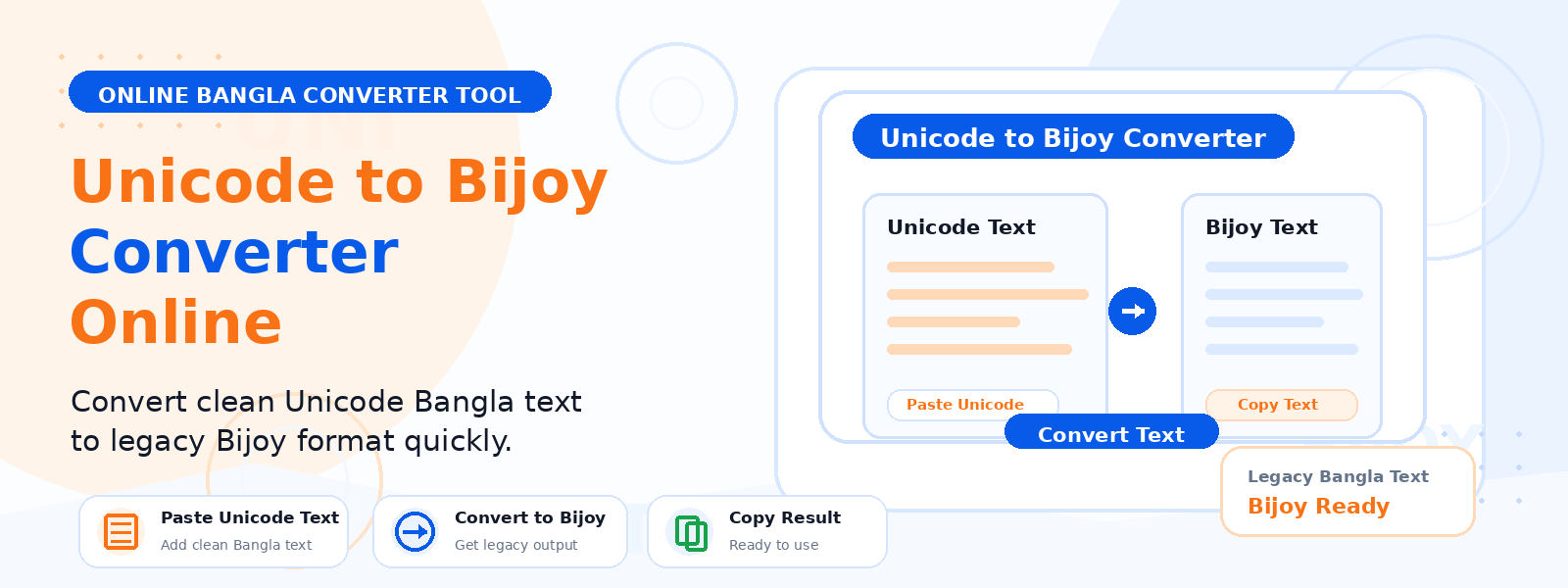 Free Unicode to Bijoy Converter Online – Convert Bangla Unicode Text to Bijoy
