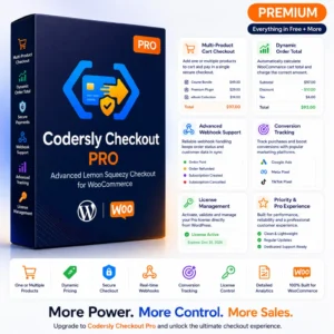 Codersly Checkout Pro – Lemon Squeezy Payment Gateway for WooCommerce